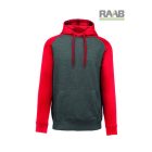 Two-Tone kapucnis pulóver kontrasztos színekkel