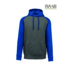 Two-Tone kapucnis pulóver kontrasztos színekkel