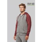 Two-Tone cipzáras unisex pulóver