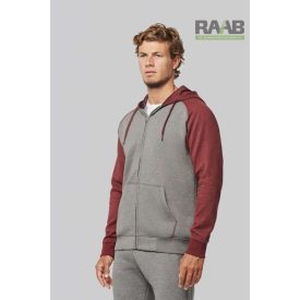 Two-Tone cipzáras unisex pulóver