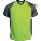 Unixes sportpóló színes betéttel lime/szürke