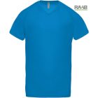 V nyakkivágású férfi sport póló sok színben XS-3XL-ig