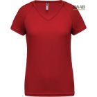 V nyakkivágású női sport póló sok színben XS-2XL-ig 