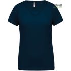 V nyakkivágású női sport póló sok színben XS-2XL-ig 