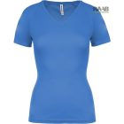 V nyakkivágású női sport póló sok színben XS-2XL-ig 