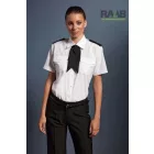 Női rövid ujjú poplin ing vállap tartóval XS-6XL-ig