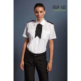 Női rövid ujjú poplin ing vállap tartóval XS-6XL-ig