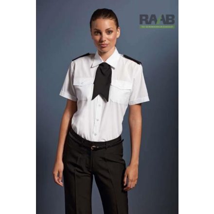 Női rövid ujjú poplin ing vállap tartóval XS-6XL-ig