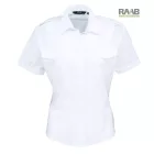 Női rövid ujjú poplin ing vállap tartóval XS-6XL-ig