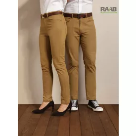 2XL-es Performance női üzleti nadrág camel színben