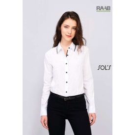 Hosszú ujjú női ing szegéllyel