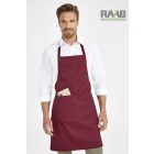 Burgundi színű Kötény zsebbel