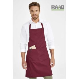 Burgundi színű Kötény zsebbel