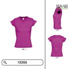 Moon női póló V nyakkivágással