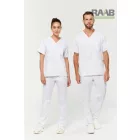Unisex fehér nadrág XS-5XL-ig