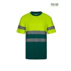 HV KÉTTÓNUSÚ, RÖVID UJJÚ PAMUT PÓLÓ