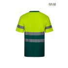 HV KÉTTÓNUSÚ, RÖVID UJJÚ PAMUT PÓLÓ