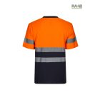 HV KÉTTÓNUSÚ, RÖVID UJJÚ PAMUT PÓLÓ