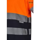 HV KÉTTÓNUSÚ, RÖVID UJJÚ PAMUT PÓLÓ