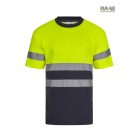 HV KÉTTÓNUSÚ, RÖVID UJJÚ PAMUT PÓLÓ