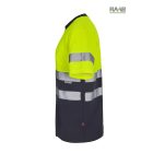 HV KÉTTÓNUSÚ, RÖVID UJJÚ PAMUT PÓLÓ