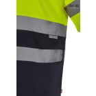 HV KÉTTÓNUSÚ, RÖVID UJJÚ PAMUT PÓLÓ