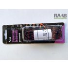 Cipőfűző fekete-piros színben 155cm