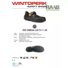 Omega Lux S1 fekete munkavédelmi szandál
