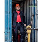 Erebos stretch munka-, és túranadrág - fekete