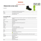 Predator S3 SRC ESD bakancs gyorsfűzővel