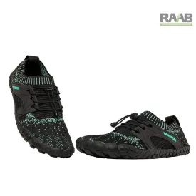   43-as méretű BOSKY Barefoot lábbeli - fekete / türkizkék 