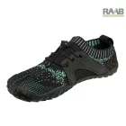 43-as méretű BOSKY Barefoot lábbeli - fekete / türkizkék 