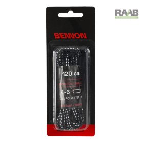 120 cm-es fekete-szürke cipőfűző