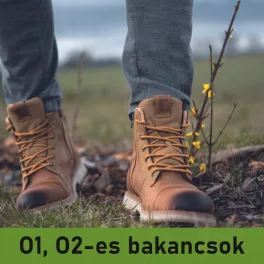 O1, O2-es bakancsok