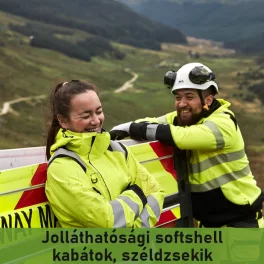 Jólláthatósági softshell kabátok, széldzsekik