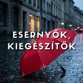 Esernyők, kiegészítők