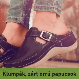 Klumpák, zárt orrú papucsok