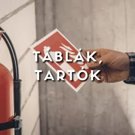 Táblák, tartók