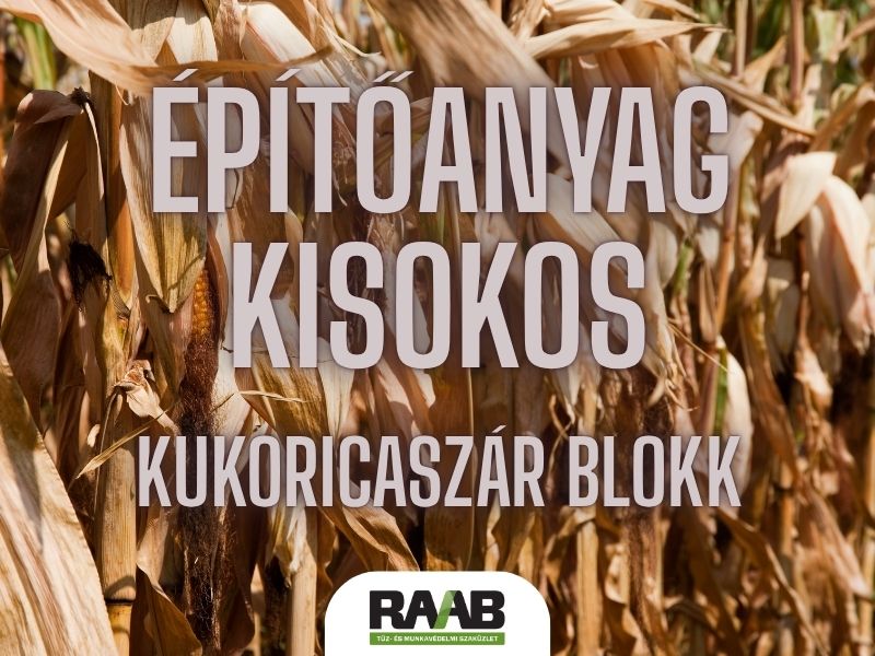 A kukoricaszár blokk – hulladékból épített hőszigetelés